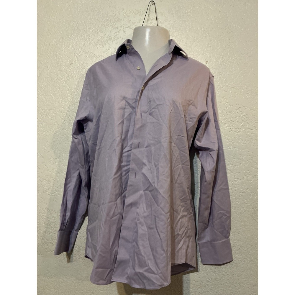 BROOKS BROTHERS Shirt 15 1/2 - 34Regent Men's Light Lavender Long Sleeve Shirt